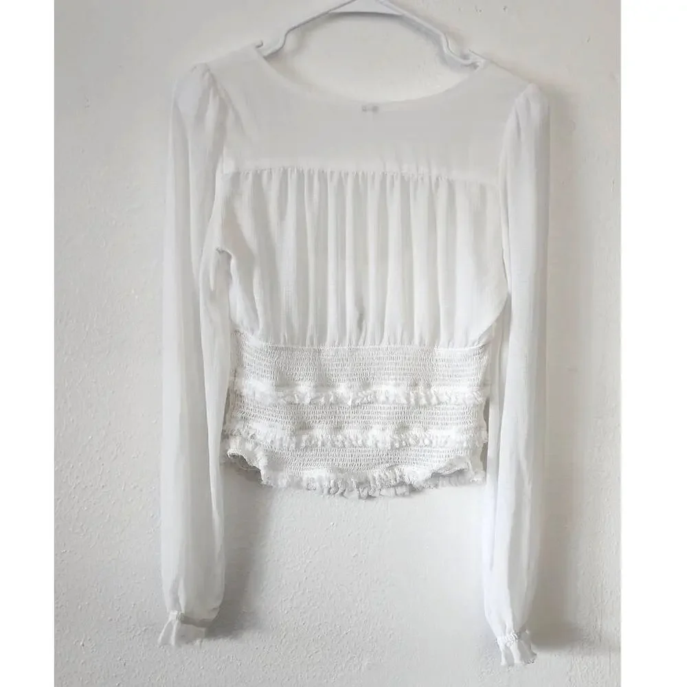 Free People Solid Lolita Milk Maid Top